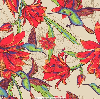 熱帶植物花卉手繪圖案在矢量設(shè)計(jì)中的藝術(shù)魅力